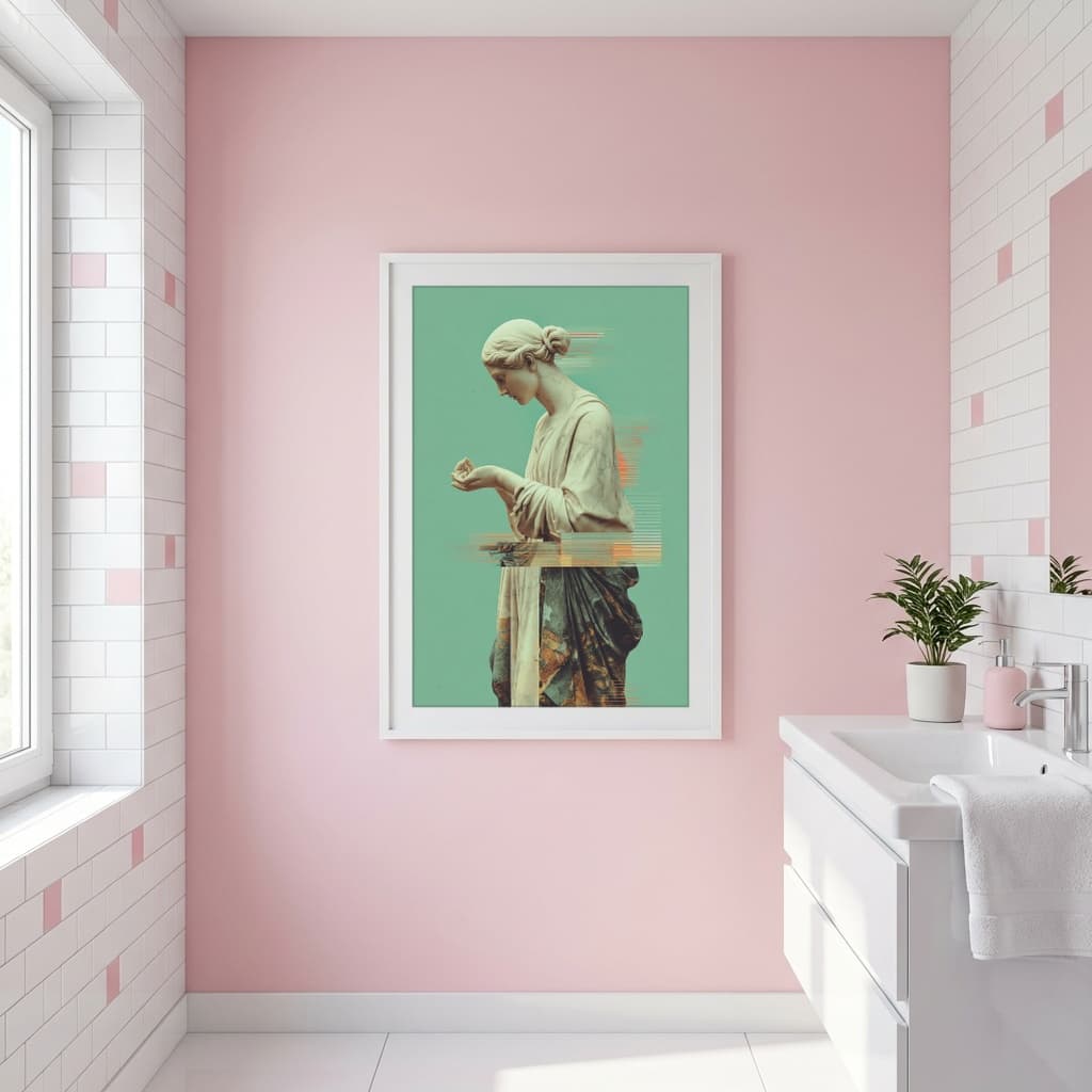 Classical Statue Poster - Professional Mockup