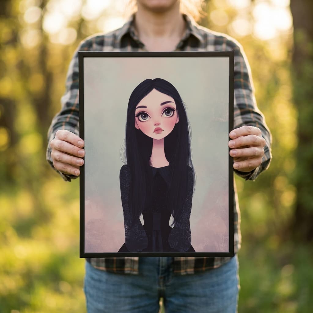 Portrait Art Print - Professional Mockup